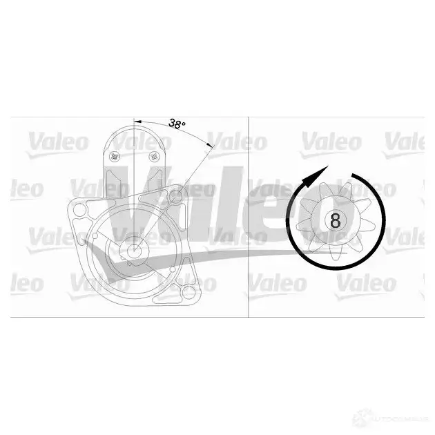 Стартер VALEO 228048 OUF 9EY4 455665 3276424556653 изображение 0