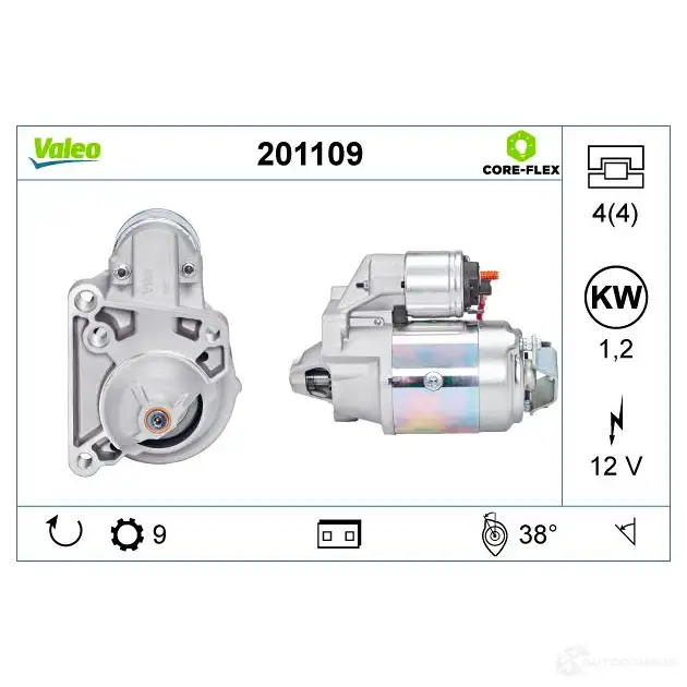 Стартер VALEO 1437851173 SEY I2N 201109
