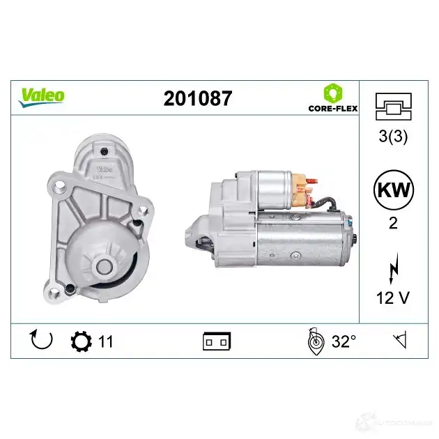 Стартер VALEO 201087 X IIBI5E 1437851076