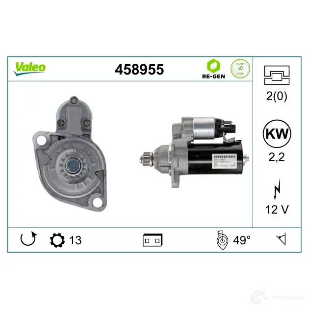 Стартер VALEO 1437851091 458955 S HSKRJM