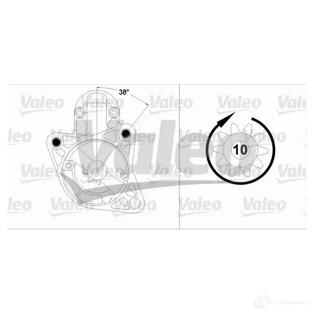 Стартер VALEO 458207 TM00 0A32101 G9MGK 228275 - Изображение 1