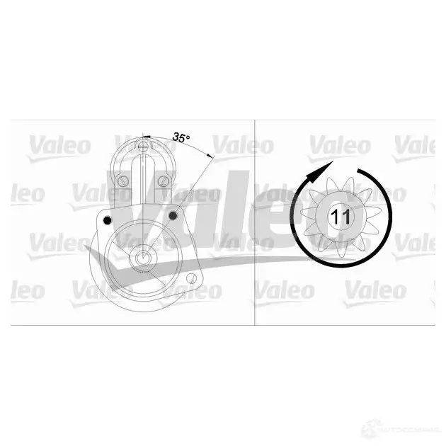 Стартер VALEO 225623 433346 3276424333469 D C1QPXB - Изображение 1
