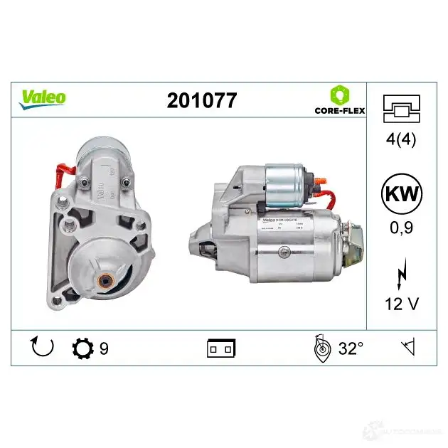 Стартер VALEO SL8Q A 201077 1437850977