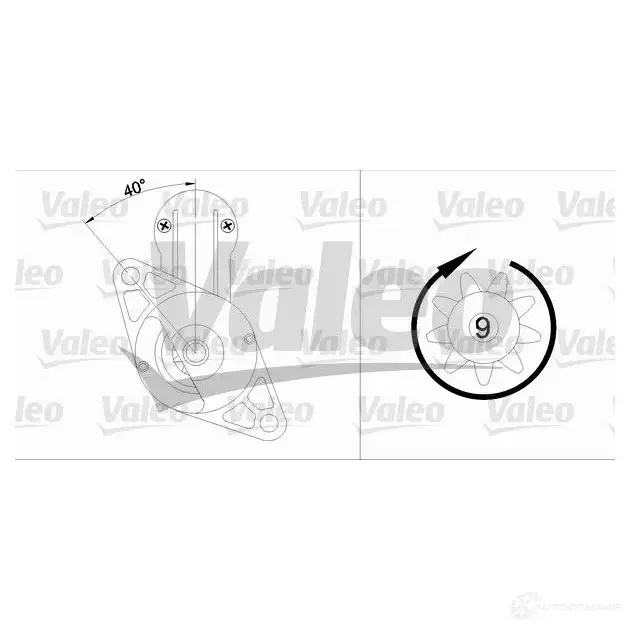 Стартер VALEO 43VIB V S338 228028 455611 изображение 0