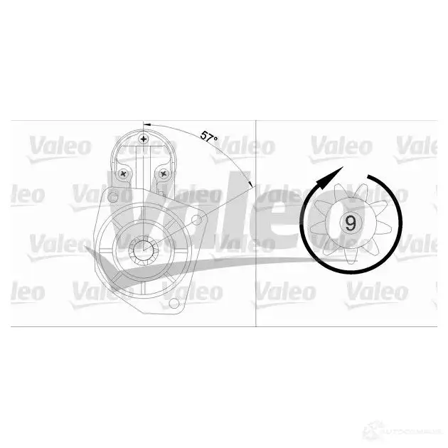 Стартер VALEO 455679 5HWSPN D 228057 3276424556790 - Изображение 1