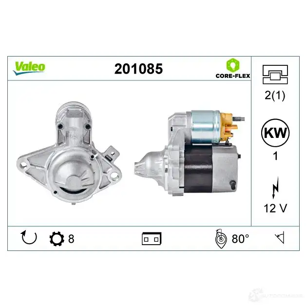 Стартер VALEO 1437851008 MJJ IMJ 201085 изображение 0