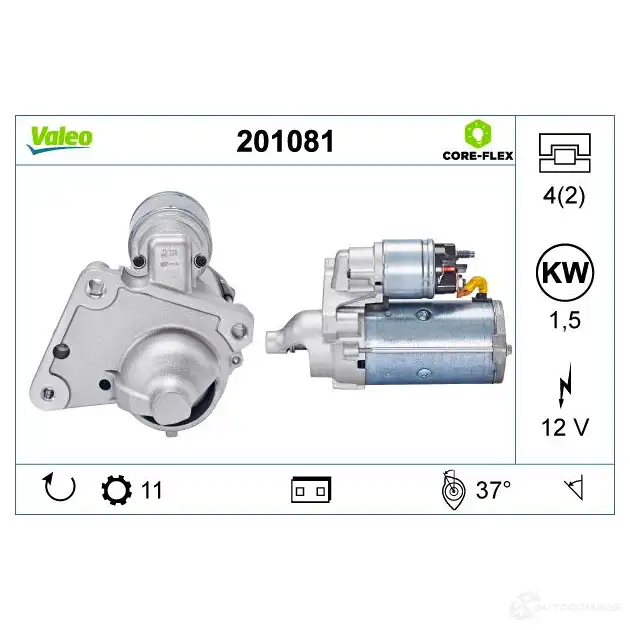 Стартер VALEO 69K M8FN 201081 1437850995 изображение 0