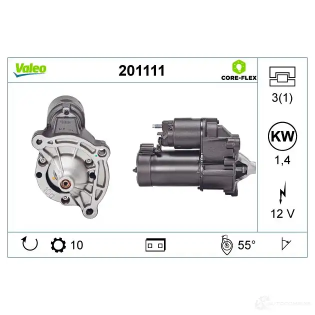 Стартер VALEO 1437850932 YFJG 8 201111