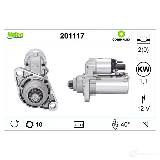 Стартер VALEO 1437850680 BLRL V 201117