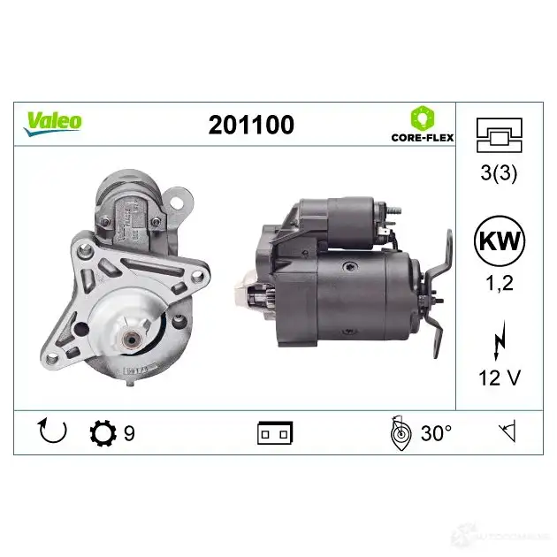 Стартер VALEO I0MJ 3U 201100 1437851067