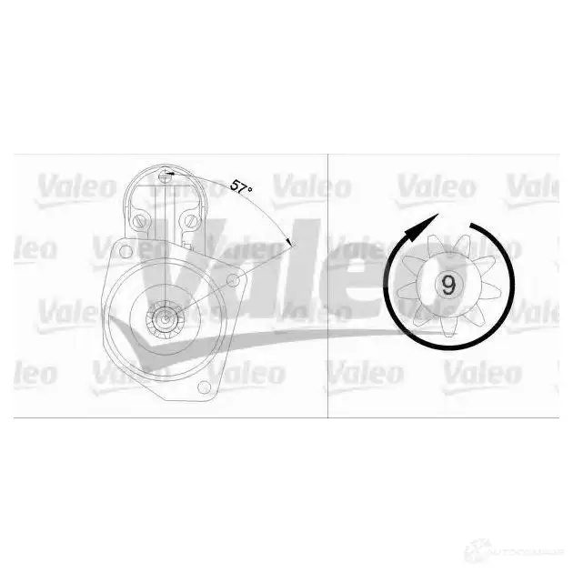 Стартер VALEO 436018 225736 3276424360182 CNV HAI - Изображение 1