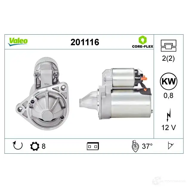 Стартер VALEO XFZ IV 1437850695 201116