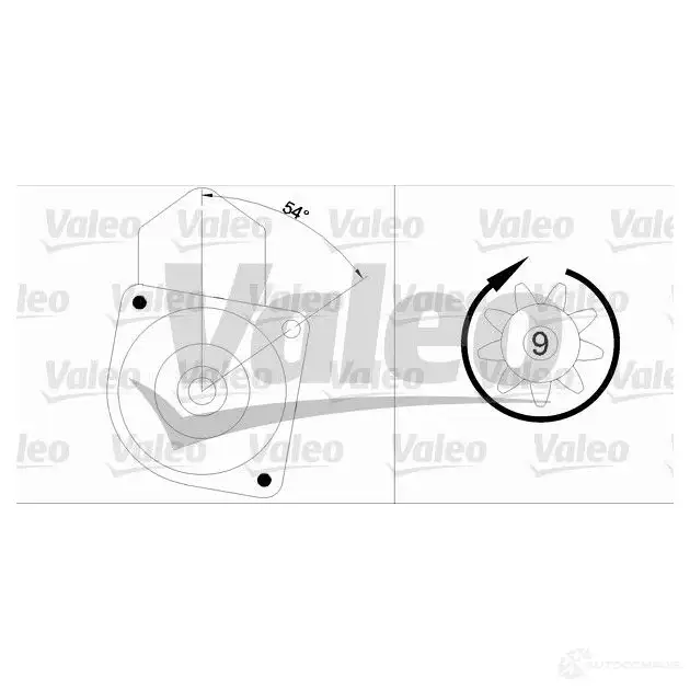 Стартер VALEO 227968 AX 7VU8I 455547 3276424555472 изображение 0