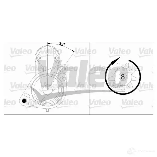 Стартер VALEO 455985 228213 192813 1906 78 - Изображение 1