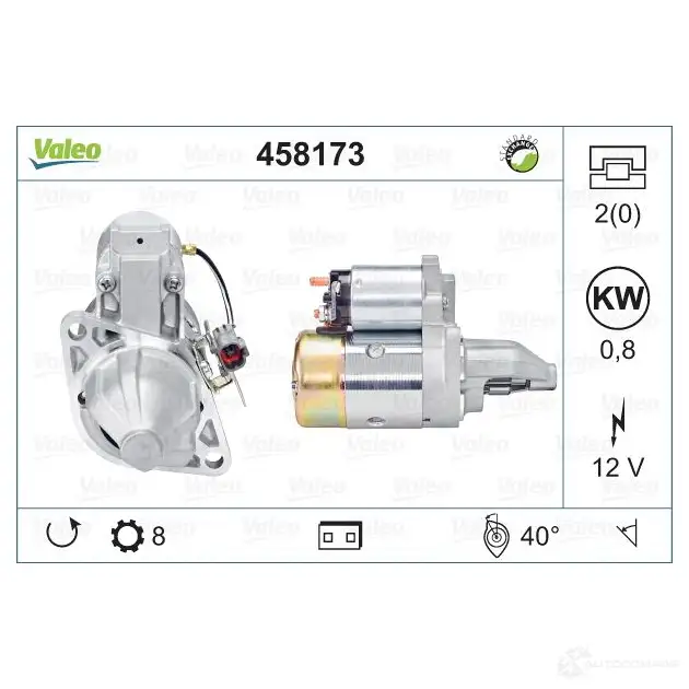 Стартер VALEO DEE ES 458173 TM000A33801 228241 изображение 0