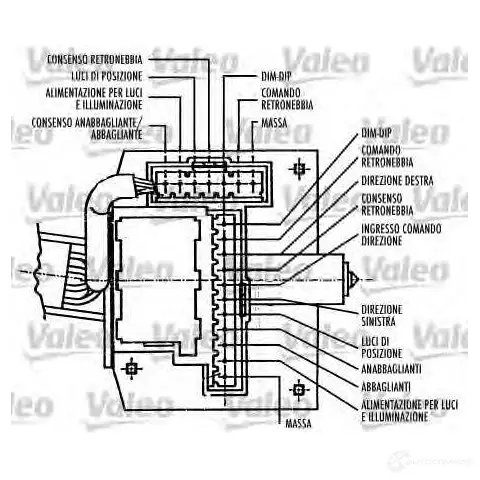 Подрулевой переключатель VALEO 221862 3276422513887 251388 PRQE C изображение 1