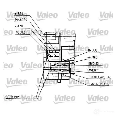 Подрулевой переключатель VALEO 251276 G9RQW0W 221766 CM08 5 - Изображение 1