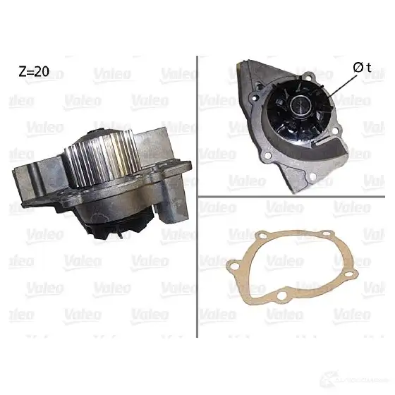 Водяной насос, помпа VALEO 506531 3276425065314 6SZVQ I 228934