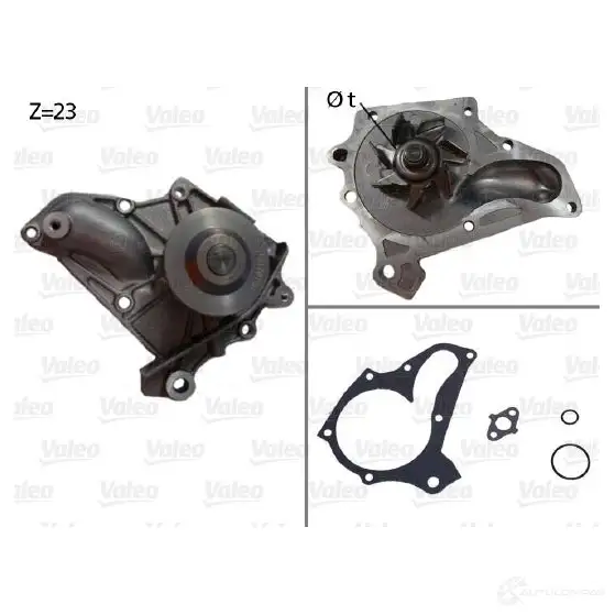 Водяной насос, помпа VALEO 229004 KF RY4 506624 3276425066243