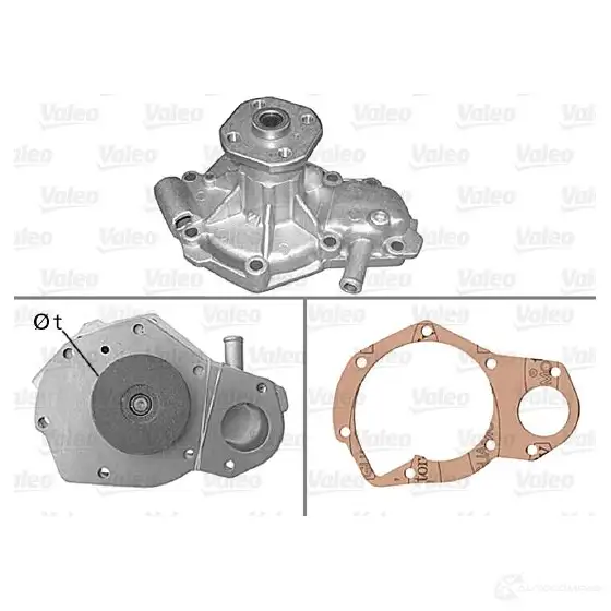 Водяной насос, помпа VALEO 228679 3276425060746 506074 U74 M5OT