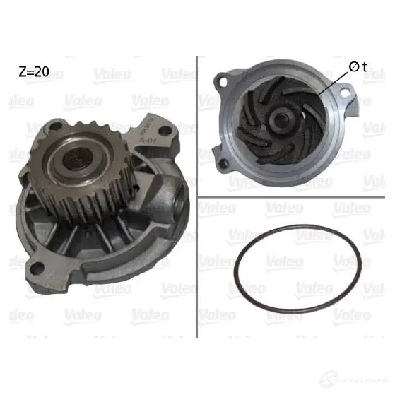 Водяной насос, помпа VALEO 3276425069206 506920 1206020346 G S0KJ