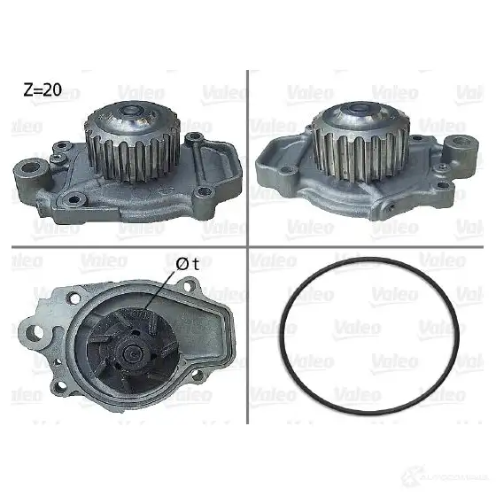 Водяной насос, помпа VALEO 228642 506028 3276425060289 X Q984ZT