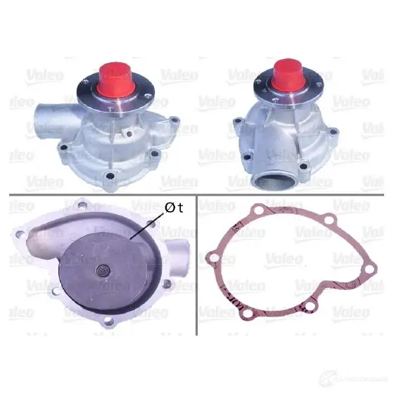 Водяной насос, помпа VALEO 228760 506249 3276425062498 Z8DTE 0