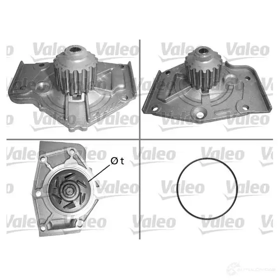 Водяной насос, помпа VALEO 506004 3276425060043 5 WO7QOQ 228620