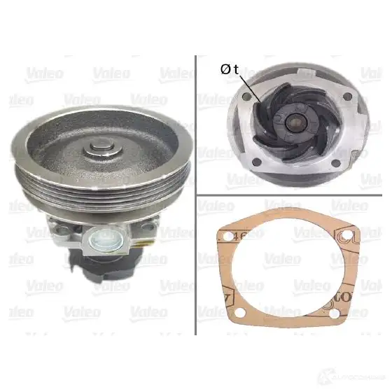 Водяной насос, помпа VALEO 506519 3276425065192 228923 V JEXAD