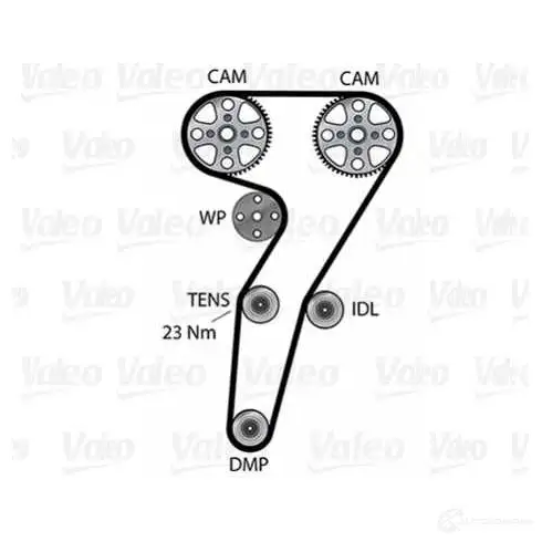 Комплект ремня ГРМ с помпой VALEO 614614 WICWJ Y 1437853213 изображение 1