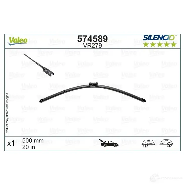 Щетка стеклоочистителя VALEO 574589 Z4D LW 1437861247 - Изображение 1