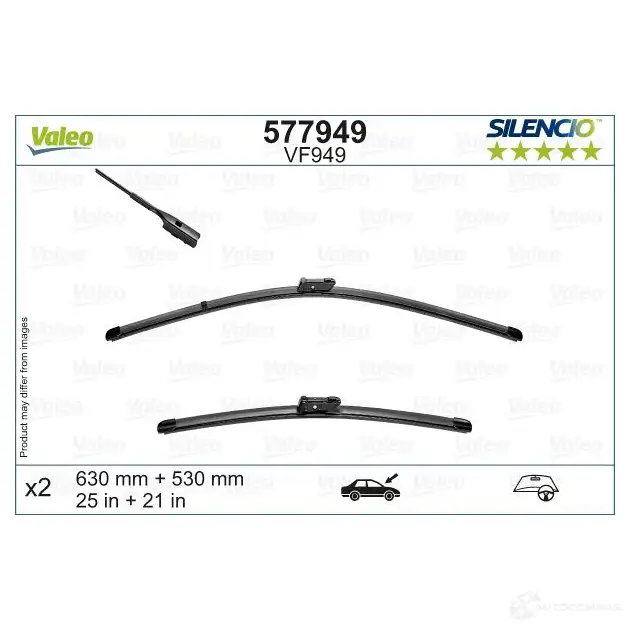 Щетка стеклоочистителя VALEO PPCQK FM 577949 1437874426 - Изображение 1