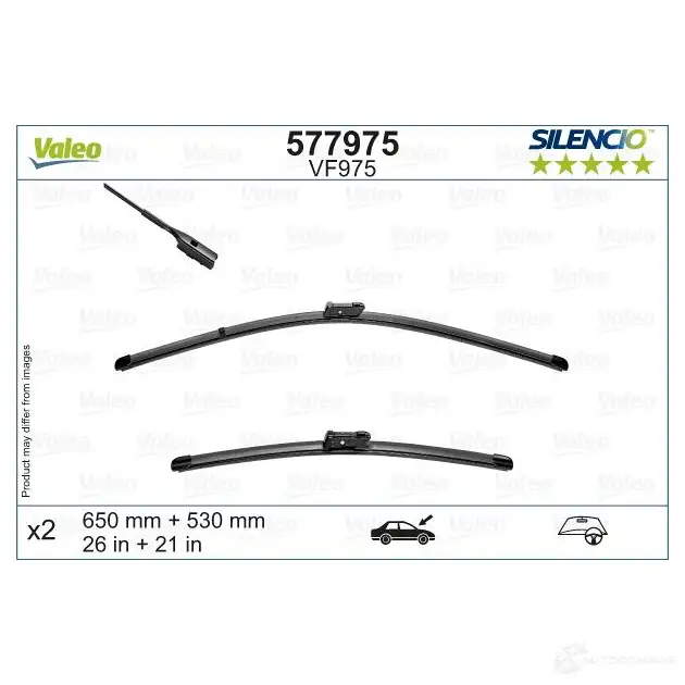 Щетка стеклоочистителя VALEO 1437874906 577975 5 1Q47 - Изображение 1