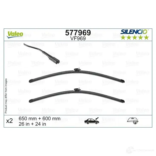 Щетка стеклоочистителя VALEO BZ 7XO 577969 1437874909 - Изображение 1