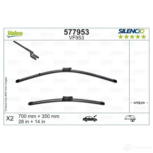 Щетка стеклоочистителя VALEO R2RND 2 577953 1437875303 - Изображение 1