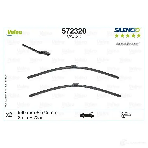 Щетка стеклоочистителя VALEO 6 14A4MK 1437875120 572320 - Изображение 1