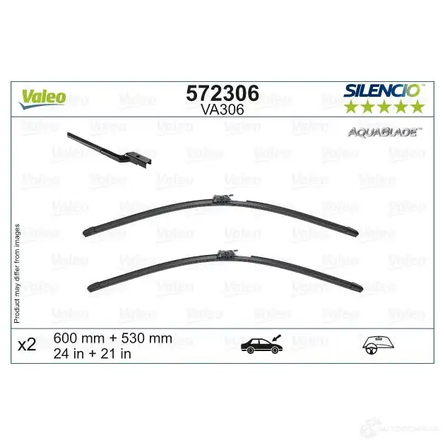 Щетка стеклоочистителя VALEO Y35 2VQ6 572306 1437875156 - Изображение 1