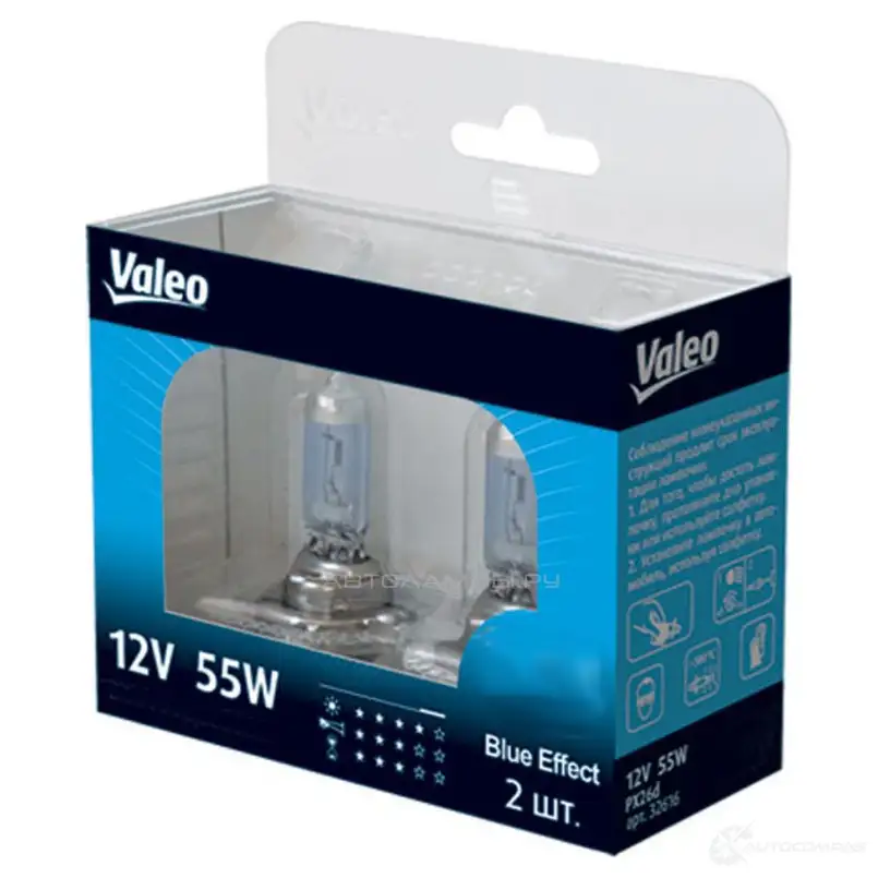 Лампа галогеновая H1 BLUE EFFECT 55 Вт 12 В VALEO GIHX AGI 1439693401 32604 - Изображение 1