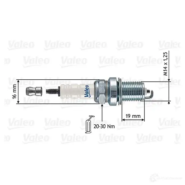 Свеча зажигания VALEO 221410 246855 IHSP5KL RF13HC H изображение 0