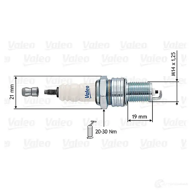Свеча зажигания VALEO RL13H CH-1 221447 IS09PK 246894 - Изображение 1