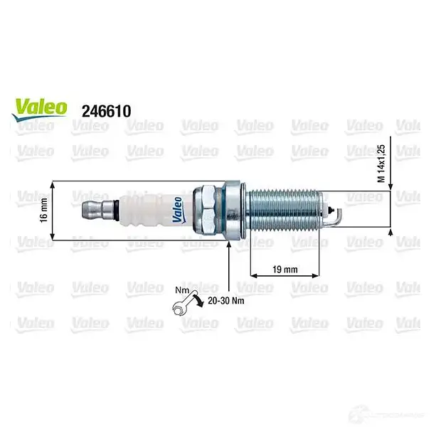 Свеча зажигания VALEO 246610 3276422466107 1423043002 3 SKDRLM