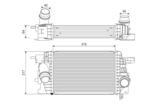 Интеркулер VALEO 822912 XTOK4Y 8 1440163563