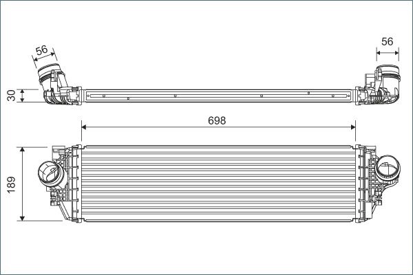 Интеркулер VALEO 1440163580 C1D1W5 M 822929