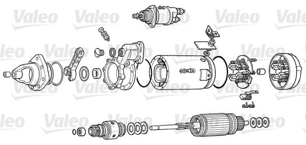 Стартер VALEO FNH1J T 1199254957 D13HP703