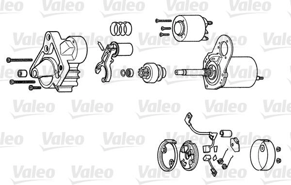 Стартер VALEO 1199255043 D6RA53 K 70J59 изображение 0