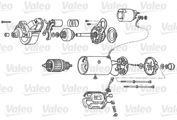 Стартер VALEO D7R2 1199254987 8L7 BT изображение 0