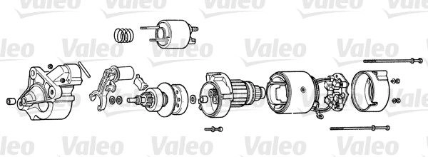 Стартер VALEO 1199243107 P5I3DF R D9R122 изображение 0