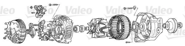 Генератор VALEO A13VI31 1199244447 9X 8RHS изображение 0