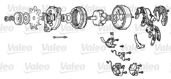 Генератор VALEO 1199239569 A13R184 CE UFA4 изображение 0