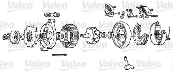 Генератор VALEO A13N231 1199245181 FVY6X DS изображение 0
